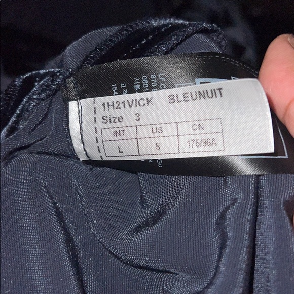 ba&sh Velvet Silk Blend Dress in Midnight Blue Black - Picture 8 of 12